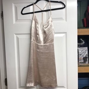 Satin Low Back Dress